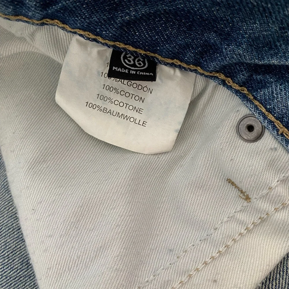 Brigabe Distressed Men's Straight Jeans - Picture 6 of 7